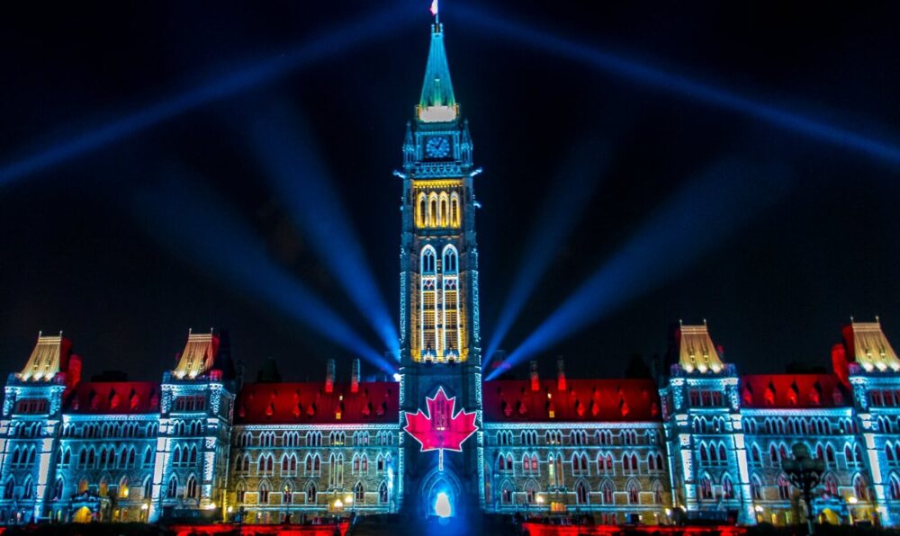 The Sound and Light Show on Parliament Hill