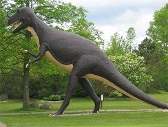 dinosaur statue